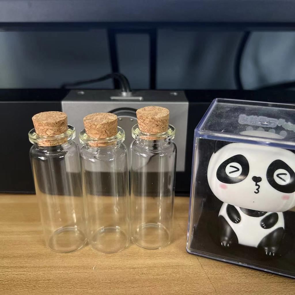 50 Pcs 12ml 15ml 20ml 25ml 30ml Decor Glass Bottles With Cork 22×60mm Diy Crafts Tiny Glass Jars Test tube Mini Vials Wish Gift