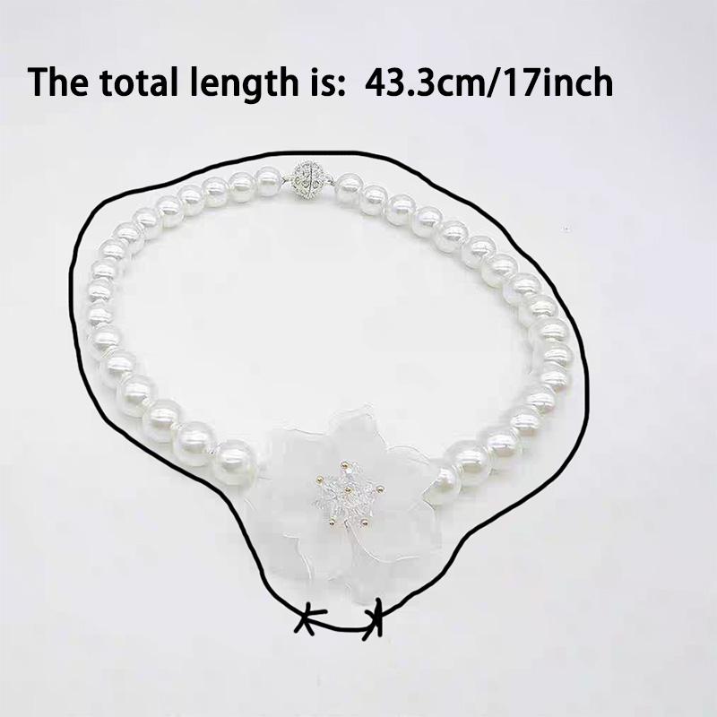 2pcs Curtain Straps a Pair of Cream Style Tied Tied Rope White Yarn Tied Belt Pearl Accessories Embellishment