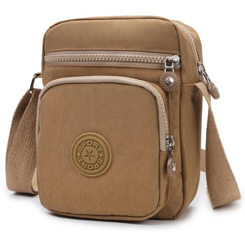 Women’s Nylon Crossbody Bag Small Messenger Bag Multi Pocket Shoulder Purse Lightweight Travel Phone Bag Casual Mini Handbag