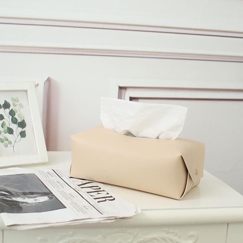 

Кожаная коробка для салфеток, автомобильная коробка для салфеток, украшение для дома, гостиной, спальни, кухни, настольный скандинавский большой ящик для хранения, держатель для салфеток