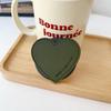 Leather Heart-Shaped Magsafe-Compatible Magnetic Phone Holder - Retractable, Foldable, Strong Adsorption