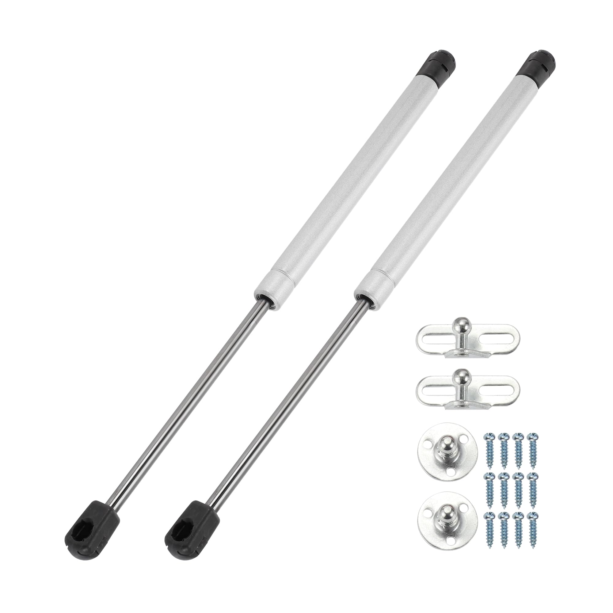 

Motoforti Universal Lift Support Strut Gas Spring 15 /380mm 55lb/245N/25kg Silver Tone for Car Lid, Boat Hatch, Roof, Window Lid, and Underbed Lifting
