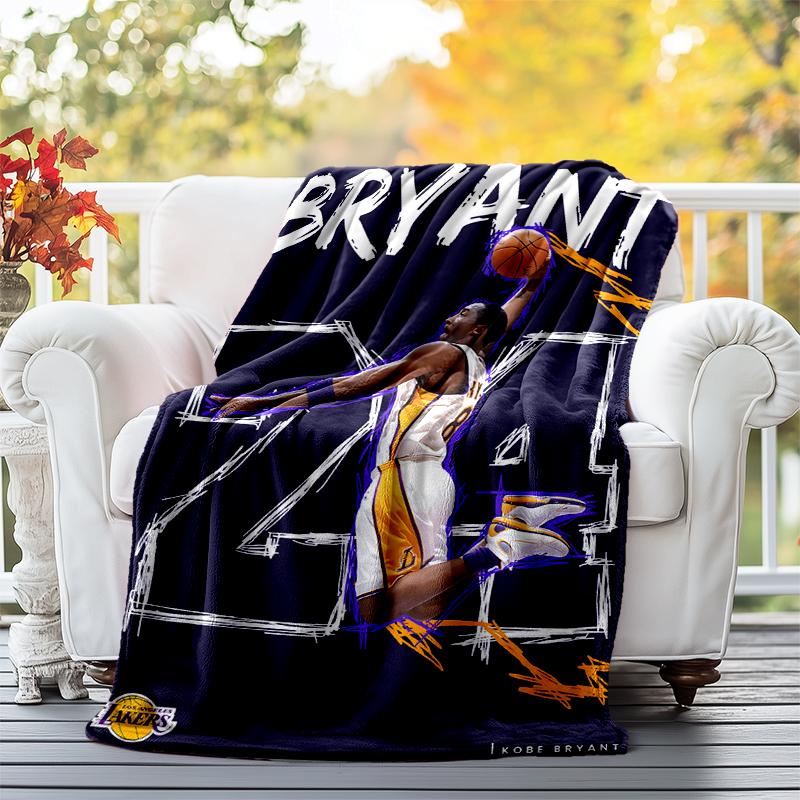 Great Basketball Player Flannel Blanket Soft All-Season Throw, Design for Camping, Car Travel, Hiking Sofa, Bed, Office Perfect Gift for Parties