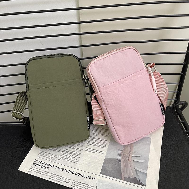 Women's Crossbody Canvas Phone Bag - Ultra-Light, Portable, Summer Small Square Design