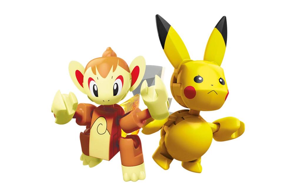 Mega Construx Pokémon Plastic Model Figure: Hikozaru vs. Pikachu