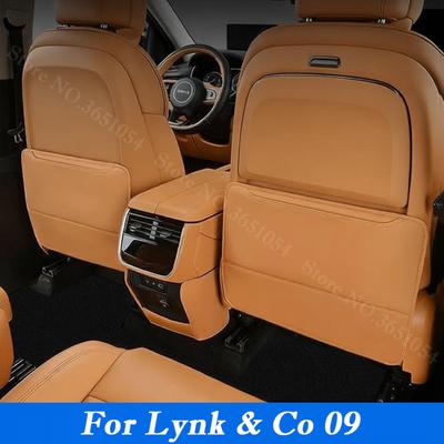 Für Lynk & Co 09 2026-2026 Leder Auto Sitzlehne Trittschutz Rücksitz Armlehne Anti-Trittschutz Schmutzabweisende Matte Auto Zubehör