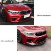 For 2018-2020 BMW 5 Series M5 F90 3pcs/Set Car Front Bumper Lip Chin Spoiler Carbon Black Bodykit Exterior Tuning Accessories