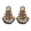 Indian Style Colorful Peacock Beaded Tassel Earrings - Bohemian Fashion