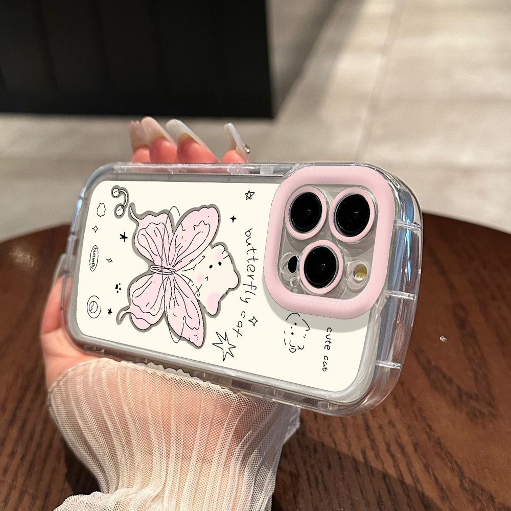 Etui na telefon komórkowy dla iPhone 11 13 XR 15 Pro Max 12 14 Pro Max etui iPhone 16 7 Plus 8 Plus XS Max Wzór kreskówkowy Ochrona przed upadkiem Wstrząsoodporne