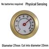 Round Thermometer Hygrometer Tea Box Desk Calendar Temperature & Humidity Meter