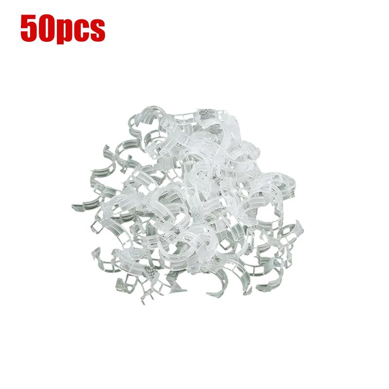 

50/100/150 шт. зажимы для поддержки растений садовые зажимы для вьющихся растений защищенные пластиковые зажимы для растений зажимы для фиксации овощей 50PCS