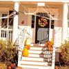 Herbst Tür Kranz Weihnachten Halloween Dekoration Kürbis Berry Kiefer Kegel Ahorn Künstliche Kranz Tuch Rattan Material Hause