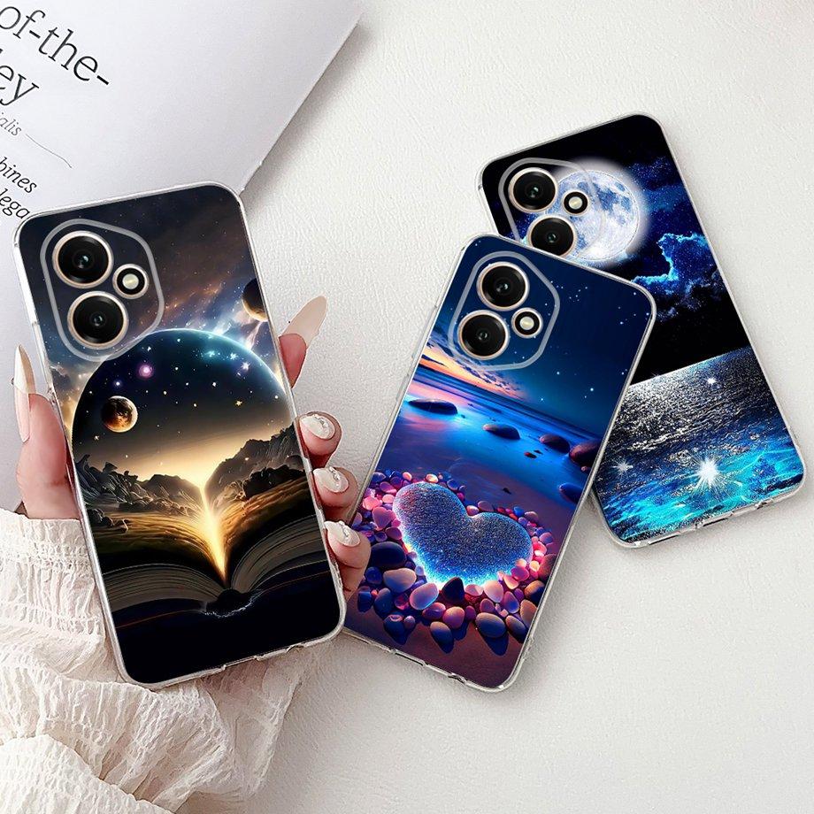 For Huawei Honor 400 400 Pro Case Dragon Love Heart Animals Pattern Back Cover Soft Silicone TPU Clear Bumper Camera Protection
