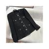 Fashionable and Elegant Round Neck Single-Breasted Light Luxury Socialite High-End Temperament Design Tweed Woven Jacket