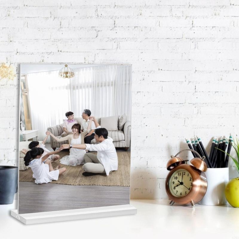 62KD Acrylic Picture Holder Clear Acrylic Sign Holder Frames for Documents And Memory 4x6inch Photo