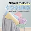 Air Condition Comforter for Summer Pure Color Ice Silk Cooling Blanket Lightweight and Smooth Twin/King Size Cold Quilt