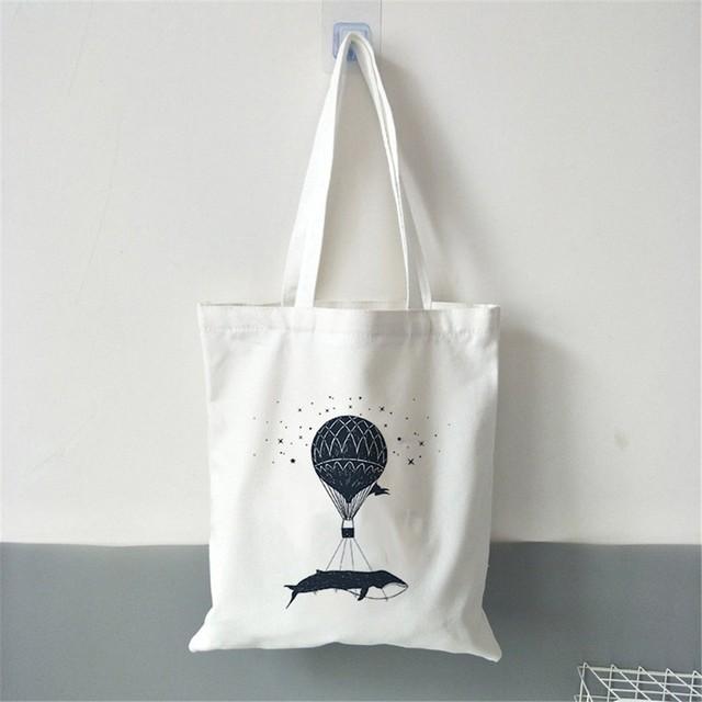 Fashion Women Shopper Bags Dark Forest Print Canvas Bag Handbag Messenger Eco Large Shoulder Bags Women Aesthetic Beach Bag