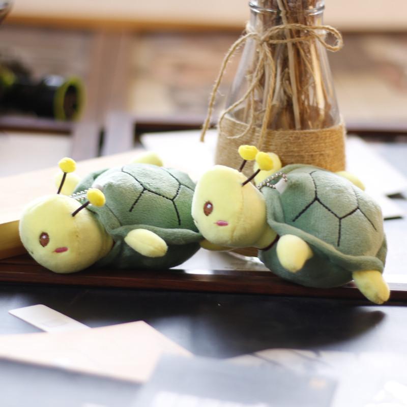 Cute Little Turtle Pendant Plush Toy Cartoon Bee Backpack Hanging Decoration Keychain Turtle Honey