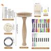 Wooden Darning Supplies DIY Kits Darning Mushroom Patching Tool Pant Clothes Socks Bag Home Sewing Wood Mending Device