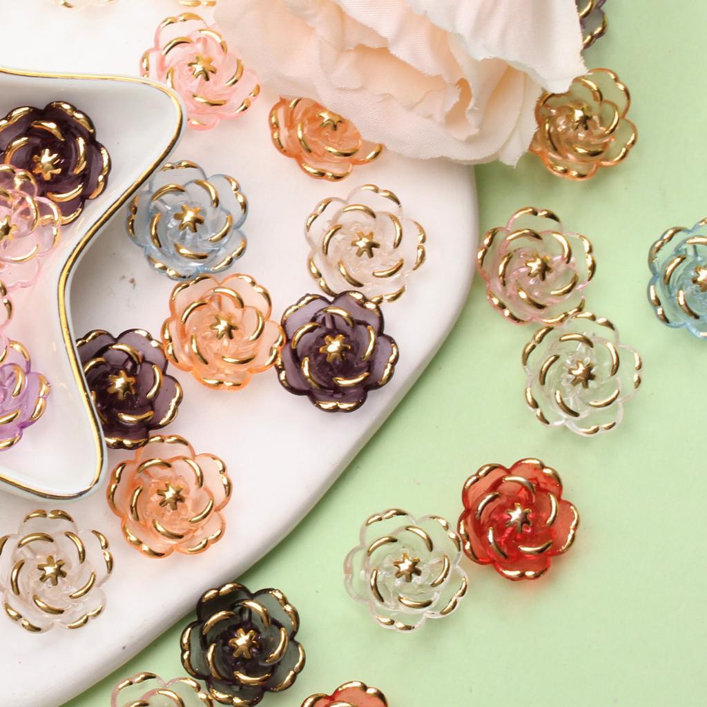 18,6 mm, 5 Stück, modische Acrylperlen, Rose, für Zubehör zur Schmuckherstellung, DIY-Telefonkette, Geschenk, handgefertigtes Material