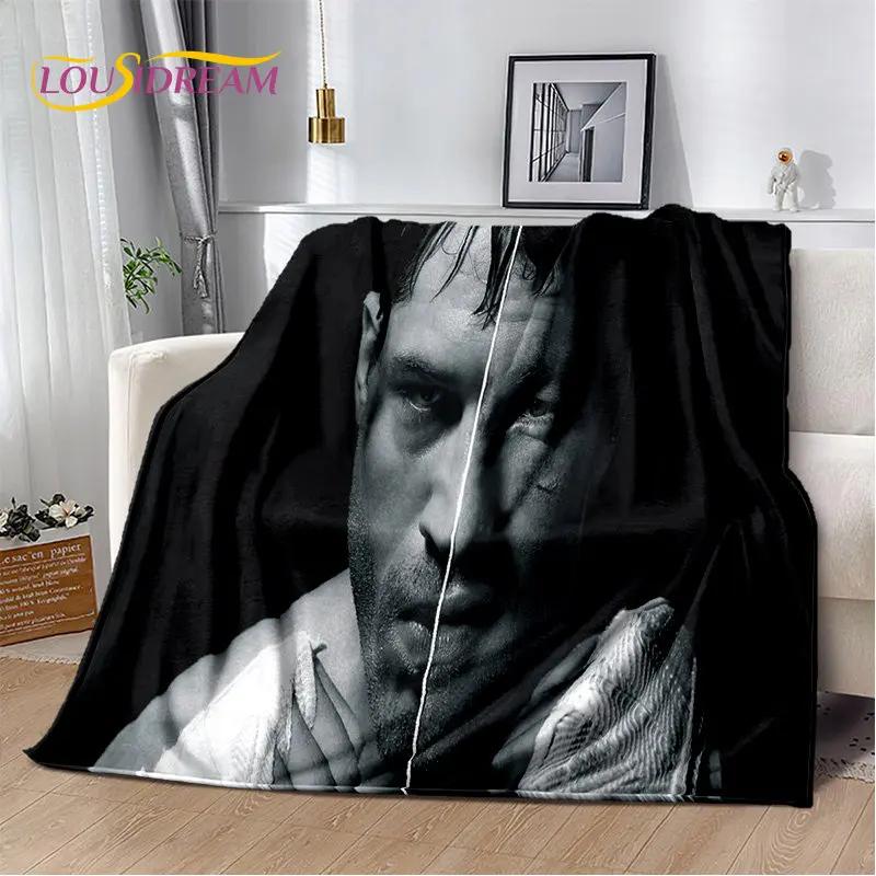 3D Printing Tom Hardy Actor Star Soft Plush Blanket,Flannel Blanket Throw Blanket for Living Room Bedroom Bed Sofa Picnic Cover