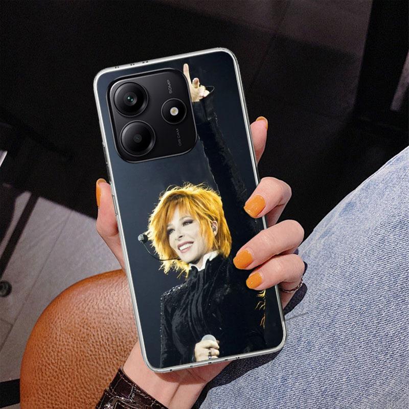 Mylene Farmer Phone Case For Xiaomi Redmi Note 15 14 13 12S 12 11 Pro Plus 14S 11S 11E 10 10S 11T 5G Personalized Cover Redmi No