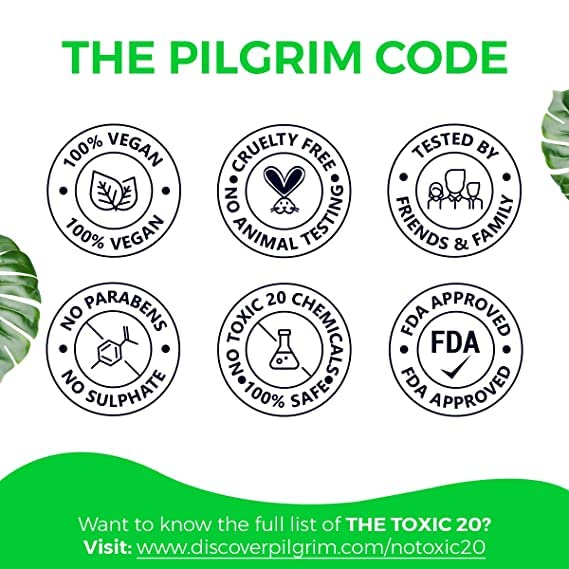 PILGRIM 99% Pure Aloe Vera Gel 200ml X Pack of 2 with Vitamin E & B5 for Face and Hair Hydration & Softening