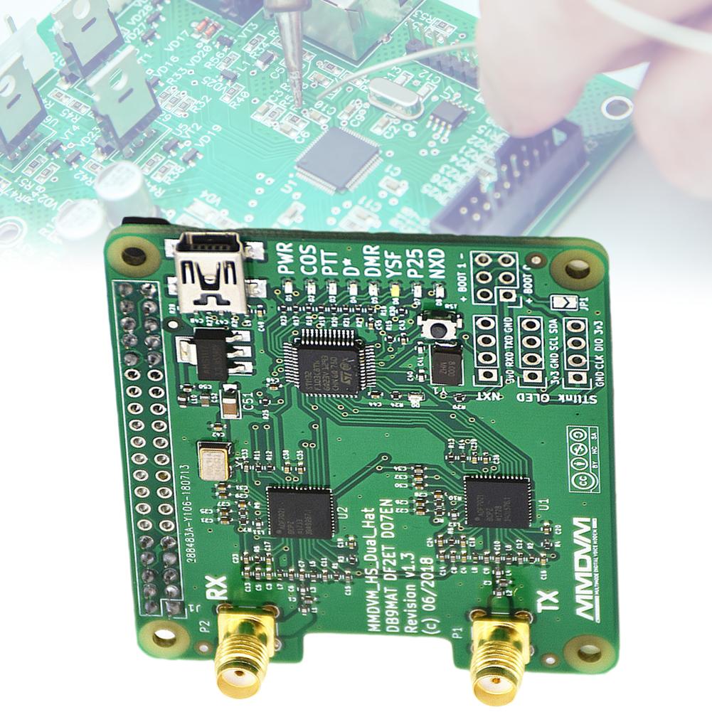 Revision 1.3 MMDVM-HS-Dual Hat Duplex Hotspot P25 DMR YSF MMDVM Duplex Hotspot Module Dual Hat Support UHF VHF for Raspberry Pi