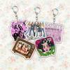 Fashion K-pop Katseye Sis Keychain Accessories Bag Softisstrong Megan Manon Keyrings Jewelry Gifts for Friends
