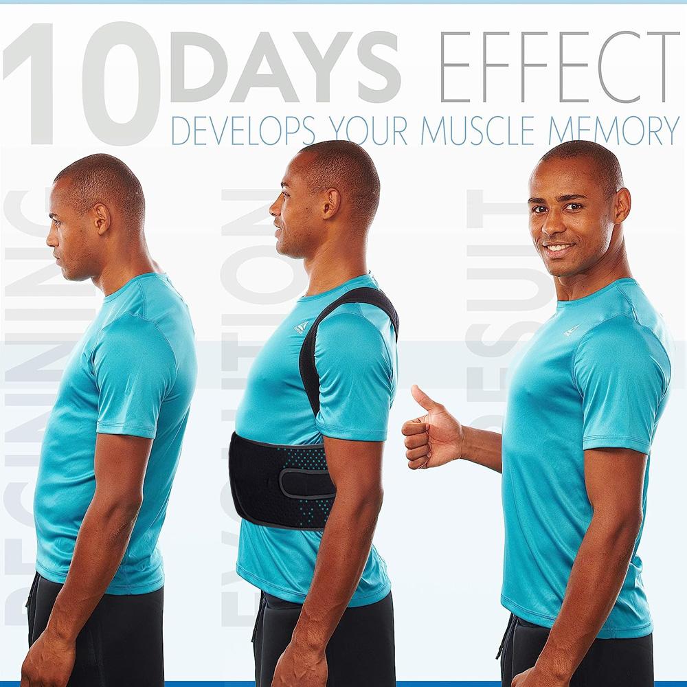 Back Brace Posture Corrector for Men Women Back Lumbar Shoulder Posture Support Pain Relief Muscle Memory Support Straightener