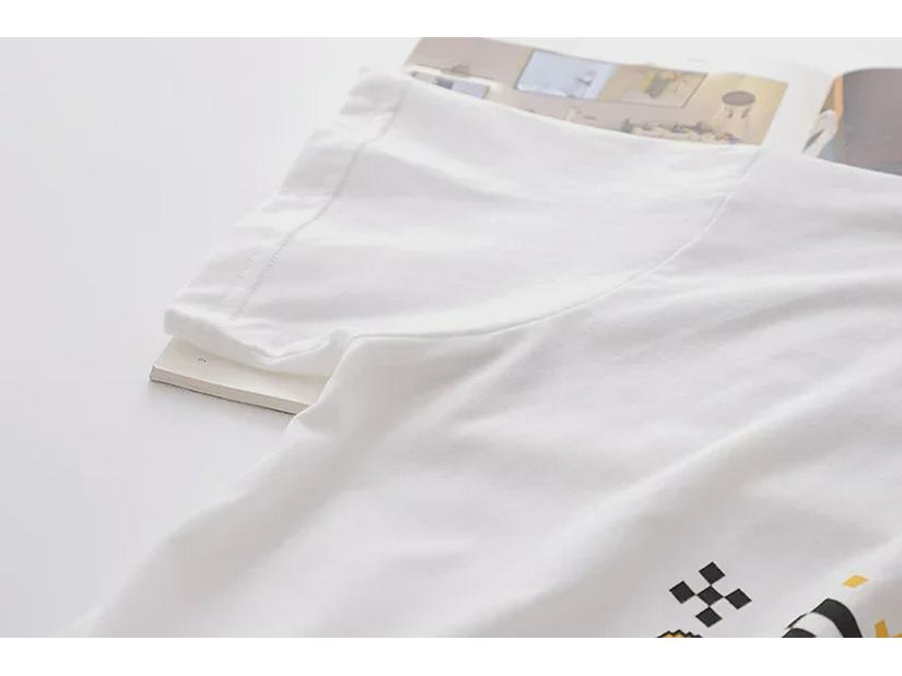 Sweet Junior High Summer Polo Shirt & High-Waist Skirt Set
