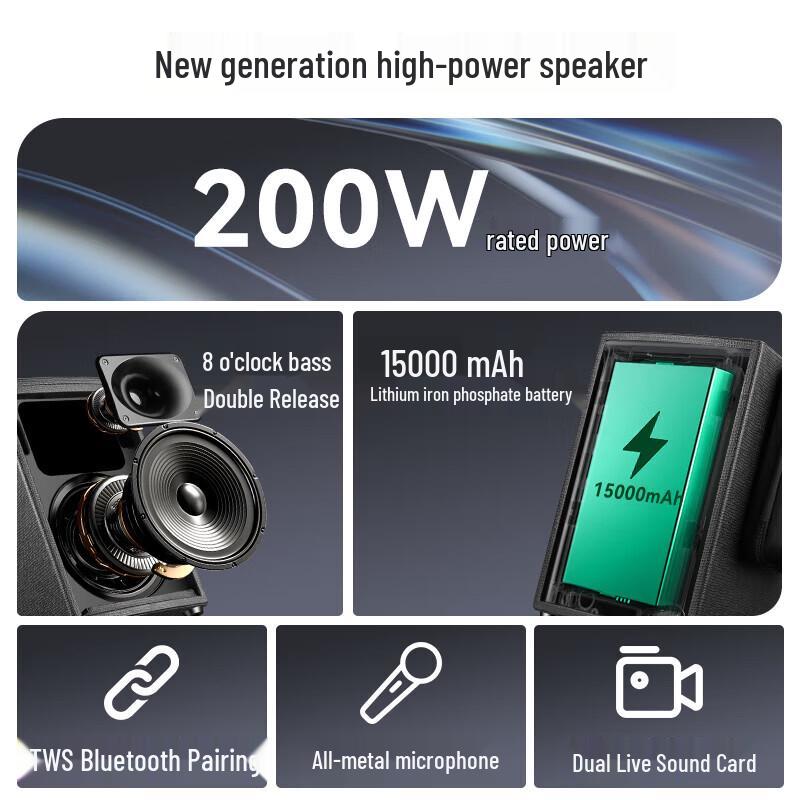 SAST SA-131 Outdoor Portable Bluetooth Speaker CN Plug (adapter Included)