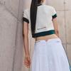 (WMNS) Adidas Originals X Notitle Tennis T-Shirts 'White Green' Women's IN1078