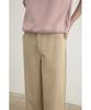WHOLOVESART Structure Wide Cotton Chino Pants Beige