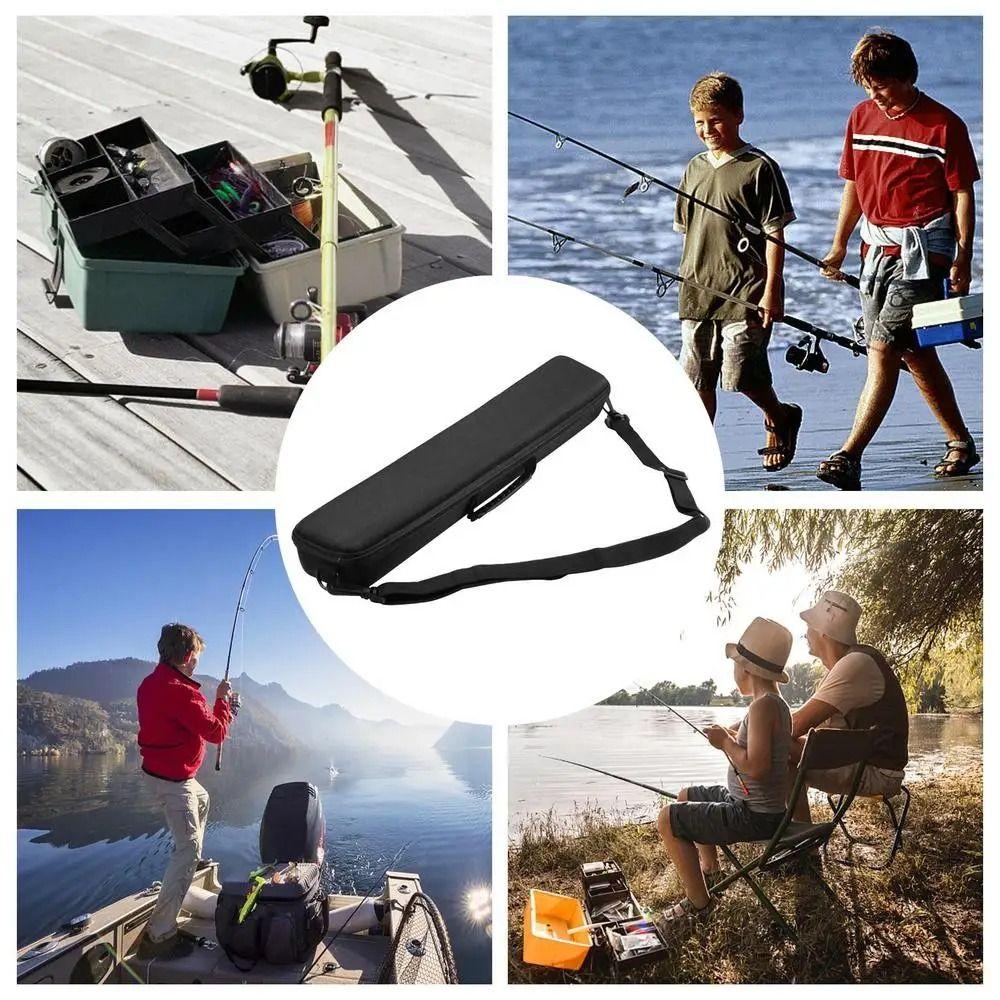 Hard Shell Fishing Rod Bag With Shoulder Strap Fishing Rod Holder Carry Bag for Rod  Fishing Tools