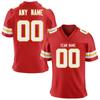 Custom American Football Jersey Personalized Name Number Red Football Team Shirt for Men Women Youth Kids
