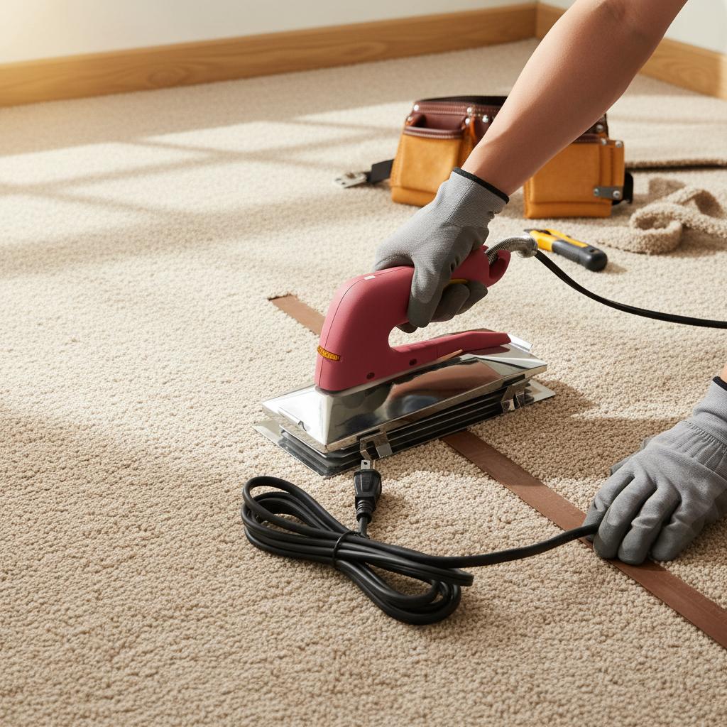 1pc 800W Carpet Seaming Iron With 4 Heat Settings Non-Stick Base With Heat Shield For Connect Carpets Efficient Carpet Installer China Mainland