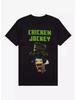 A Minecraft Movie Mens Chicken Jockey Funny Black T-Shirt New Small