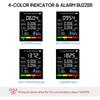 Portable Indoor Air Quality Detector: Infrared, Formaldehyde, TVOC, CO2, Thermometer & Hygrometer