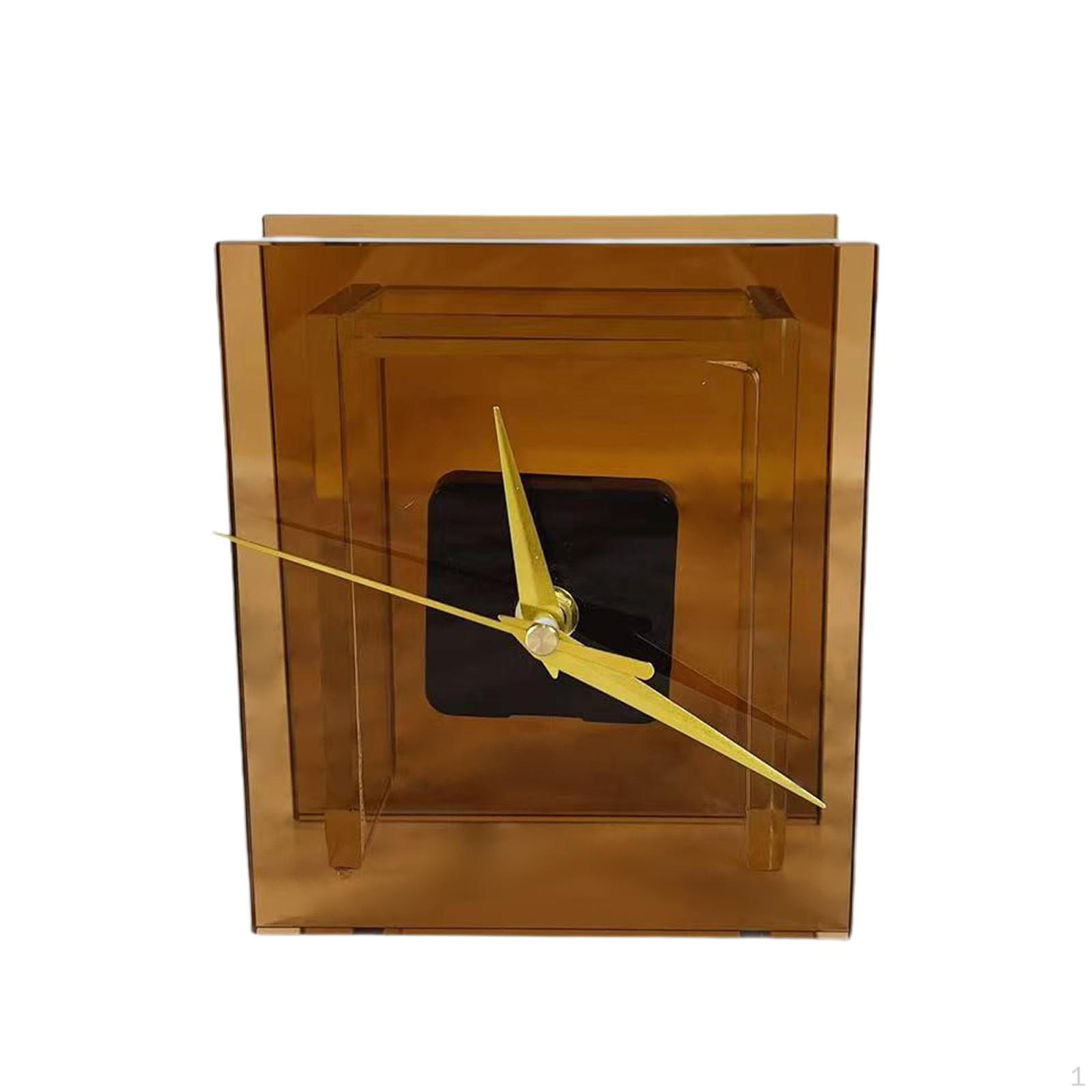 Настольные часы Офисное украшение Многофункциональные, Настольное украшение Декоративные для коричневый