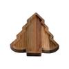 Wooden Christmas Tray, Elk Christmas Tree Christmas Hat Plate, Solid Wood Tray Fruit Dessert Plate.