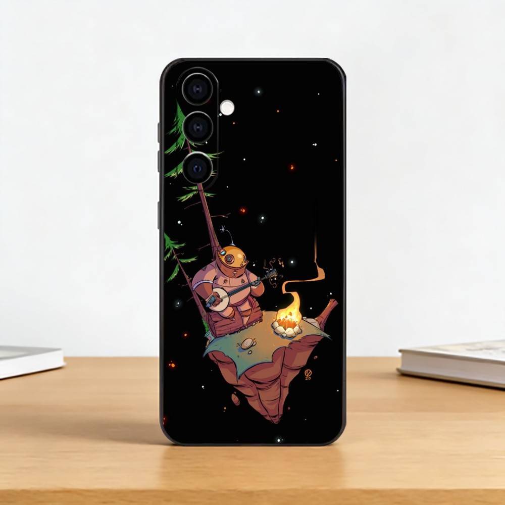 Cool Outer W-Wilds Phone Case For Samsung Galaxy A73,A72,A71,A70,A53,A52,A51,Soft Silicone Black Cover