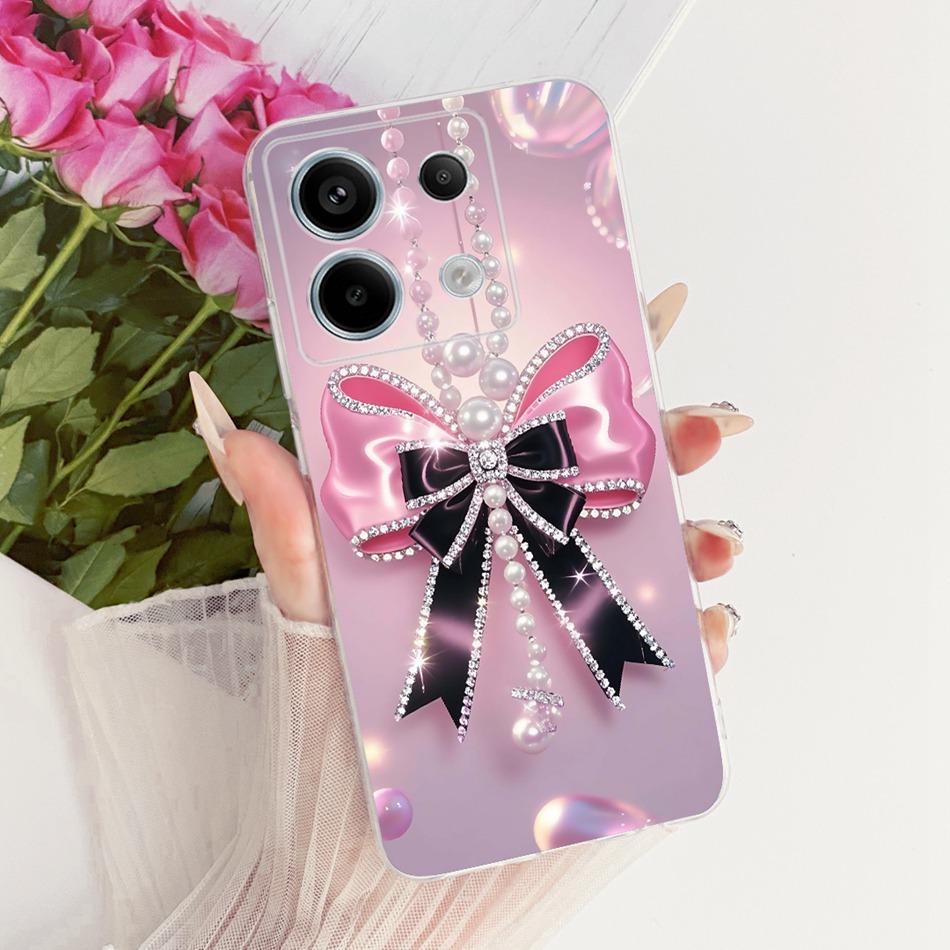 For Xiaomi Poco X6 Pro PocoX6 Cute Flower Butterfly Cat Painted Case For POCO X 6 X6Pro Soft Silicone TPU Phone Cases