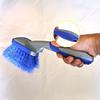 Car Cleaning Brush Soft Bristles Wheel Brush Ergonomic Car Detailing Brush Non-Scratch Tire Rim Cleaning Tool for Wheels Tires Car Seams