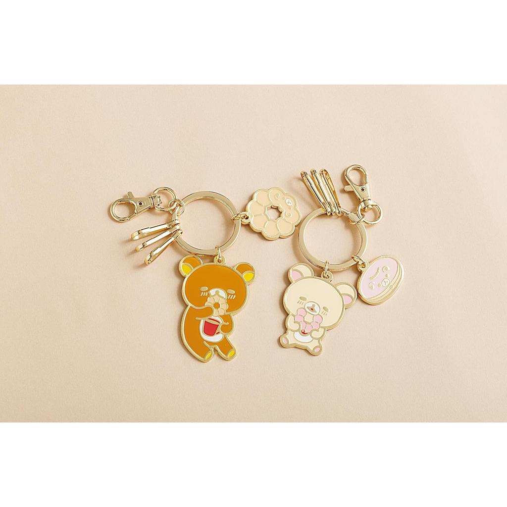 San-X "Rilakkuma X Mister Donut" Keychain Rilakkuma AB34401 H65 X W45mm