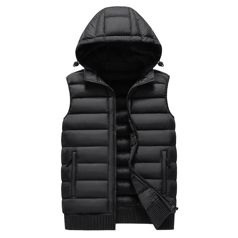 Men's Winter Thick Down Cotton Sports Vest Sleeveless Jacket 2025