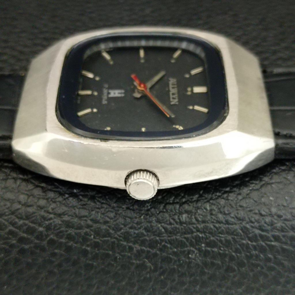 VINTAGE ALLWYN HAND-WINDING 6300A INDIA MENS ORIGINAL DIAL WATCH A704029-1