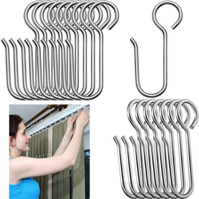 20Pcs Drapery Hook Pin Ceiling Shower Curtain Hanger New Curtain Track Hooks