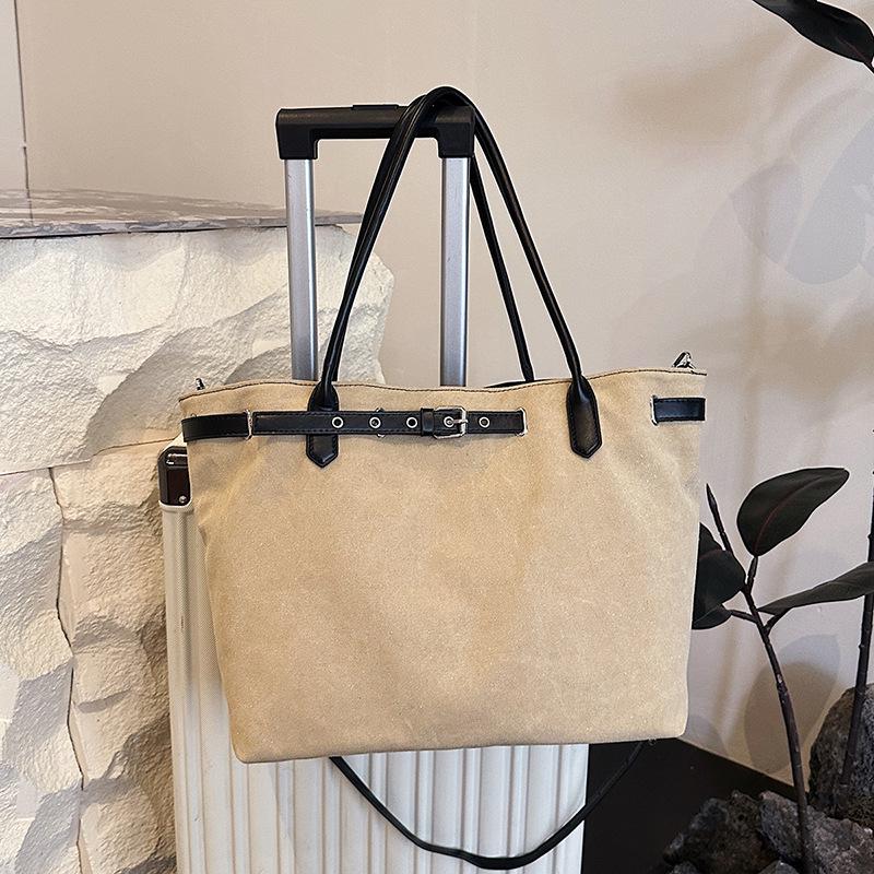 

2025 Autumn Women s Stylish Korean Large Retro Tote Bag