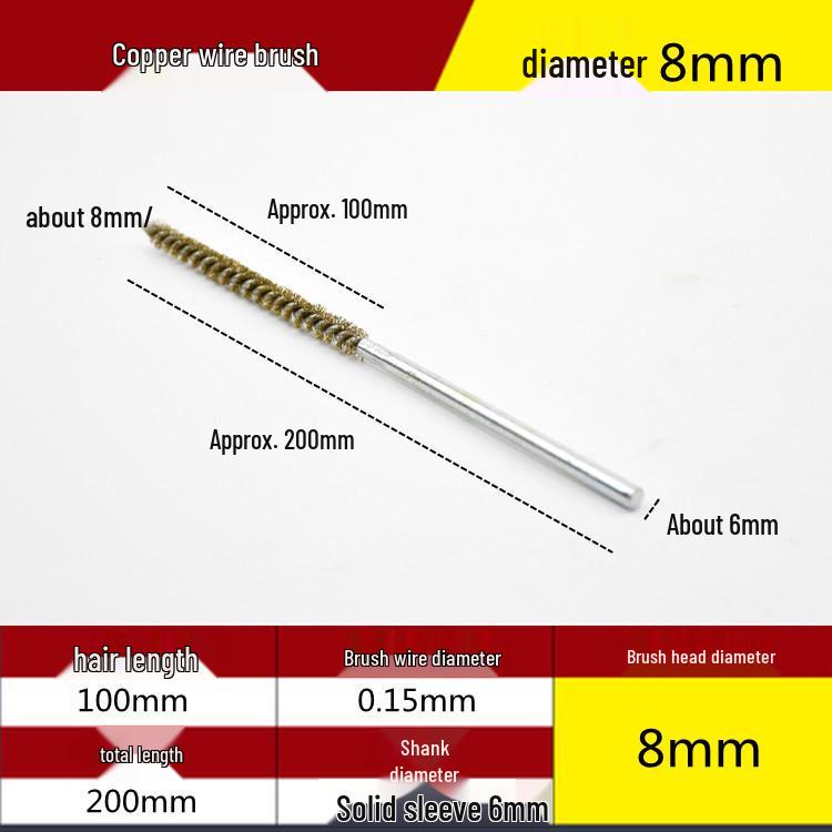 Electric Drill Stainless Steel Pipe Brush with Extended Handle for Polishing, Grinding, Deburring, and Rust Removal